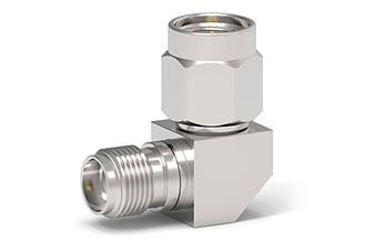 26.5GHz SMA(母頭)-SMA(公頭)射頻轉(zhuǎn)接器，90°直角彎